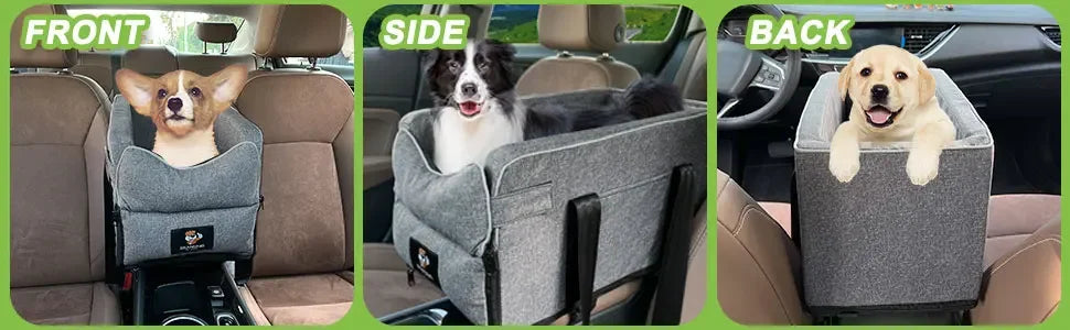 Dog Car Seat Car Mounted Dog Kennel Car Seat Bed Portable Safety Travel Cat Dog Bed Dogs Cats Safety Travel Bag Dog Accessories