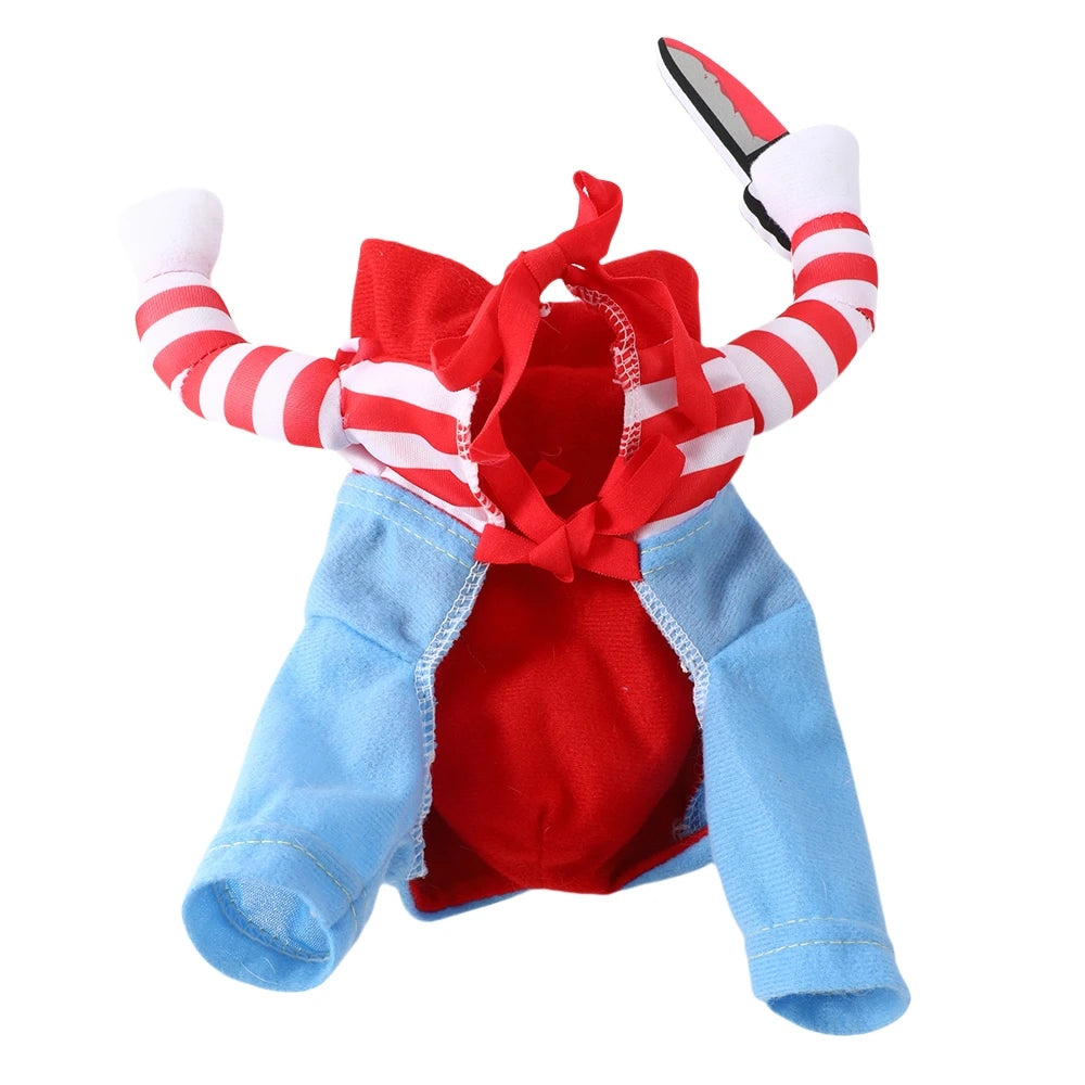 Halloween Funny Dog Clothes for Small Medium Dogs Cats Party Dressed Up Cosplay Costumes Bulldog French Chihuahua Pet Outfits