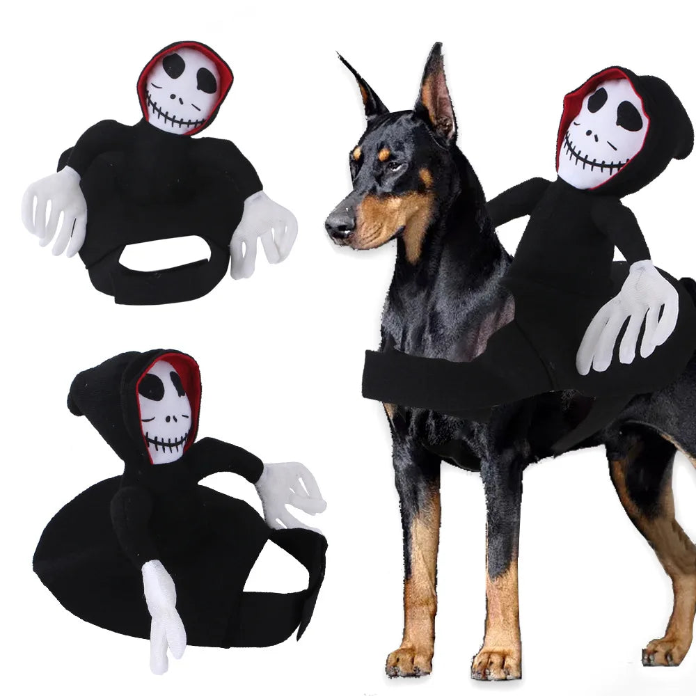 Halloween Funny Dog Clothes for Small Medium Dogs Cats Party Dressed Up Cosplay Costumes Bulldog French Chihuahua Pet Outfits