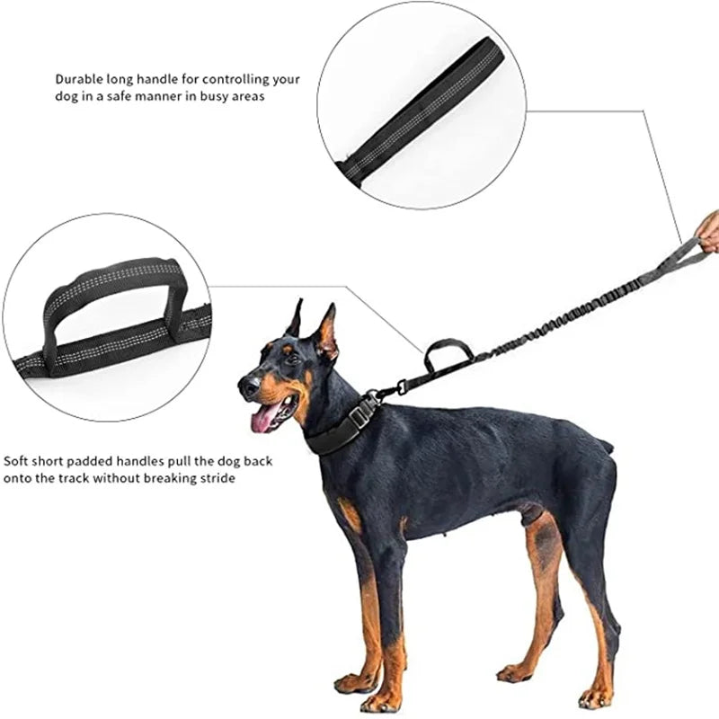 Tactical AirTag Dog Collar, with AirTag Holder and Handle Military Dog Metal Buckle Adjustable GPS Collar for Medium Large Dogs