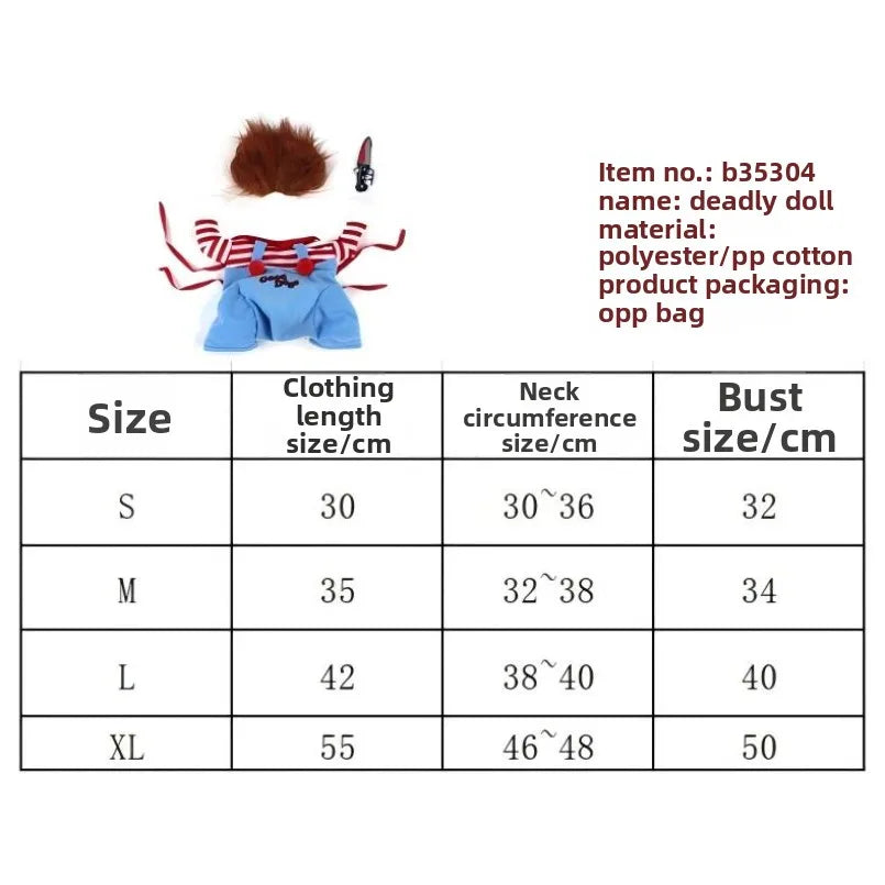 Halloween Funny Dog Clothes for Small Medium Dogs Cats Party Dressed Up Cosplay Costumes Bulldog French Chihuahua Pet Outfits